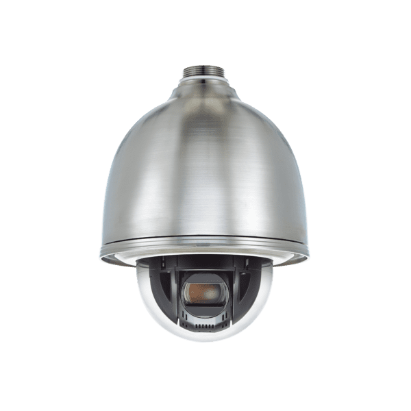 Domo IP PTZ Antivandálico 2MP / Zoom Óptico 32X / H.265 & WiseStream  / WDR 120DB / Exterior IP66 / Acero Inoxidable