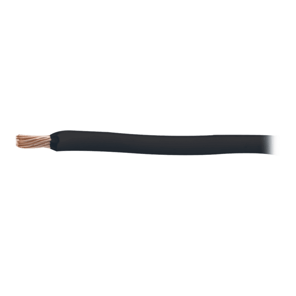 Cable Eléctrico 18 awg  color negro, Conductor de cobre suave cableado. Aislamiento de PVC, auto-extinguible.BOBINA de 100 MTS