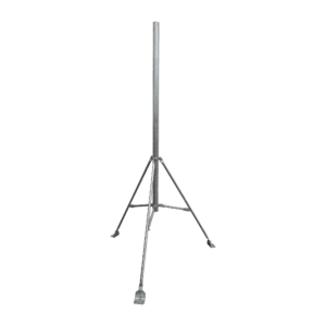 Tripie de con tubo de 2" para alcanzar 3 metros. Acero Galvanizado en Caliente.