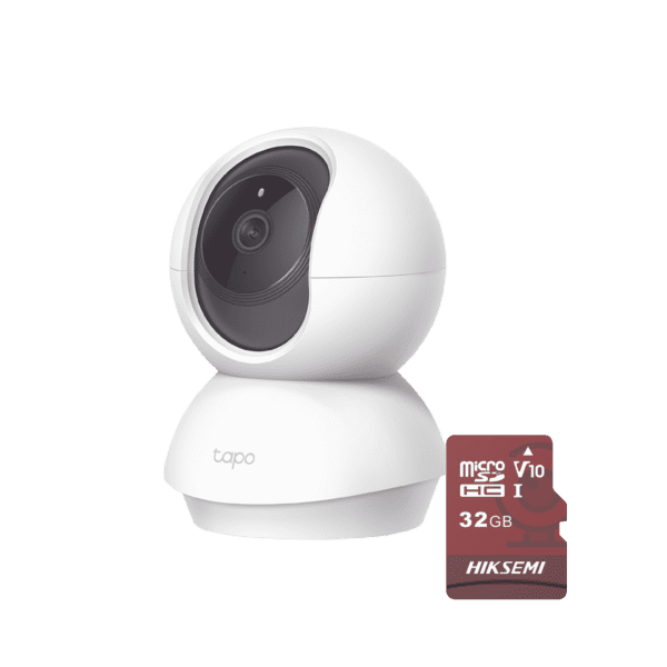 Kit de Cámara IP Wi-Fi / Incluye 1 Pieza Modelo TAPOC200 / 2 Megapixel /  Utiliza La App Tapo / 1 Memoria Micro SD  Hiksemi Modelo  HS-TF-E1/32G