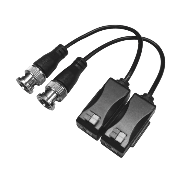 Kit de Transceptores (Baluns) con Terminal PUSH SUPERIOR PIG TAIL en ambos conectores, Resolución 4K , Cable flexible COAXIAL Blindado / COAXITRON / AUDIO POR COAXITRON  /Conector 100% COBRE /  Calidad PREMIUM