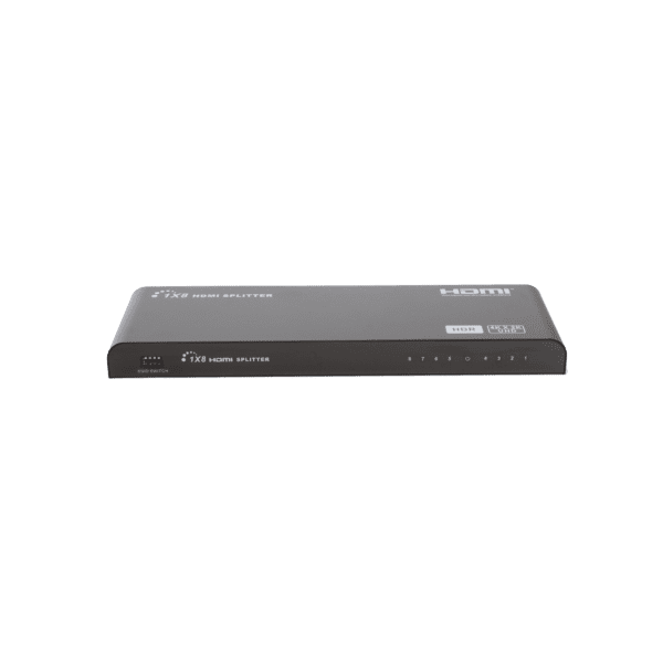 Divisor (Splitter) HDMI 4K de 1 Entrada a 8 Salidas (Simultaneas) / Soporta 4K×2K / Ajuste de resoluciones EDID / HDR / HDMI 2.0 /  HDCP 2.2  / Permite mezclar pantallas en 4K y 1080P