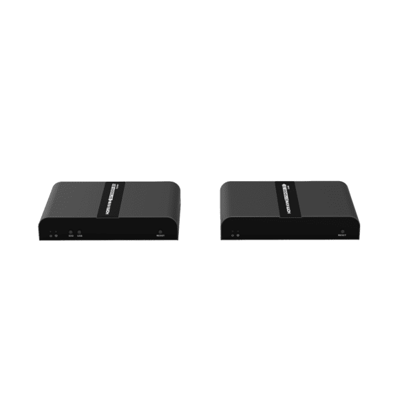 Kit extensor KVM (HDMI y USB 2.0) hasta 100 metros / Resolución 4K @ 60 Hz / Cat 6/6A/7 / CERO LATENCIA / Salida Loop / Soporta Switch Gigabit para control KVM múltiple / Soporta hasta 253