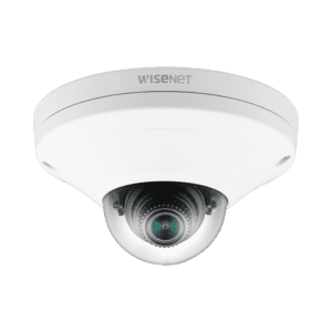 Cámara IP Mini Domo Exterior Antivandálico 2MP Color Blanco / Lente 2.8mm / WDR 150db / H.265 & WiseStream / Conteo de Personas / Video Analíticos Avanzados