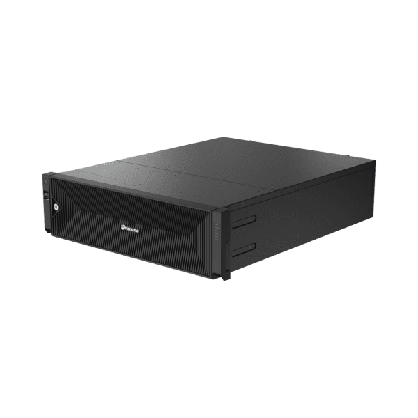 NVR de 64 canales / Soporta grabación hasta 32 MP / H.265 & Wisestream / Procesamiento 400 Mbps / 3 Puertos de Red / Raid 5-6 / 12 TB incluidos